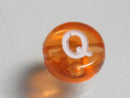 TOKO-BEADS P008-6-Q Alphabet (Q) 7mm P008-6-Q アルファベット（Q） 7mm Asian bead & African bead  Handmade,Lampeork,bead,asia,india,ethnic,parts,accessory,beads とんぼ玉,ビーズ,トンボ玉,アジア,インド,エスニック,手作り,パーツ,アクセサリー