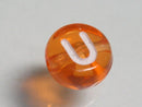 TOKO-BEADS P008-6-U Alphabet (U) 7mm P008-6-U アルファベット（U） 7mm Asian bead & African bead  Handmade,Lampeork,bead,asia,india,ethnic,parts,accessory,beads とんぼ玉,ビーズ,トンボ玉,アジア,インド,エスニック,手作り,パーツ,アクセサリー