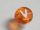 TOKO-BEADS P008-6-V Alphabet (V) 7mm P008-6-V アルファベット（V） 7mm Asian bead & African bead  Handmade,Lampeork,bead,asia,india,ethnic,parts,accessory,beads とんぼ玉,ビーズ,トンボ玉,アジア,インド,エスニック,手作り,パーツ,アクセサリー