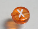 TOKO-BEADS P008-6-X Alphabet (X) 7mm P008-6-X アルファベット（X） 7mm Asian bead & African bead  Handmade,Lampeork,bead,asia,india,ethnic,parts,accessory,beads とんぼ玉,ビーズ,トンボ玉,アジア,インド,エスニック,手作り,パーツ,アクセサリー
