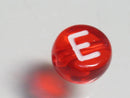 TOKO-BEADS P008-7-E Alphabet (E) 7mm P008-7-E アルファベット（E） 7mm Asian bead & African bead  Handmade,Lampeork,bead,asia,india,ethnic,parts,accessory,beads とんぼ玉,ビーズ,トンボ玉,アジア,インド,エスニック,手作り,パーツ,アクセサリー