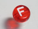 TOKO-BEADS P008-7-F Alphabet (F) 7mm P008-7-F アルファベット（F） 7mm Asian bead & African bead  Handmade,Lampeork,bead,asia,india,ethnic,parts,accessory,beads とんぼ玉,ビーズ,トンボ玉,アジア,インド,エスニック,手作り,パーツ,アクセサリー
