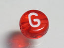 TOKO-BEADS P008-7-G Alphabet (G) 7mm P008-7-G アルファベット（G） 7mm Asian bead & African bead  Handmade,Lampeork,bead,asia,india,ethnic,parts,accessory,beads とんぼ玉,ビーズ,トンボ玉,アジア,インド,エスニック,手作り,パーツ,アクセサリー