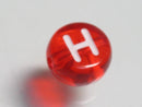 TOKO-BEADS P008-7-H Alphabet (H) 7mm P008-7-H アルファベット（H） 7mm Asian bead & African bead  Handmade,Lampeork,bead,asia,india,ethnic,parts,accessory,beads とんぼ玉,ビーズ,トンボ玉,アジア,インド,エスニック,手作り,パーツ,アクセサリー