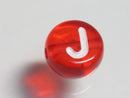 TOKO-BEADS P008-7-J Alphabet (J) 7mm P008-7-J アルファベット（J） 7mm Asian bead & African bead  Handmade,Lampeork,bead,asia,india,ethnic,parts,accessory,beads とんぼ玉,ビーズ,トンボ玉,アジア,インド,エスニック,手作り,パーツ,アクセサリー