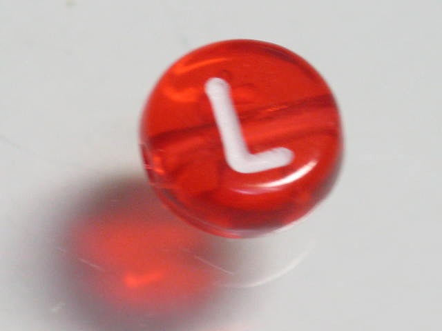 TOKO-BEADS P008-7-L Alphabet (L) 7mm P008-7-L アルファベット（L） 7mm Asian bead & African bead  Handmade,Lampeork,bead,asia,india,ethnic,parts,accessory,beads とんぼ玉,ビーズ,トンボ玉,アジア,インド,エスニック,手作り,パーツ,アクセサリー