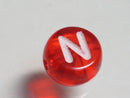 TOKO-BEADS P008-7-N Alphabet (N) 7mm P008-7-N アルファベット（N） 7mm Asian bead & African bead  Handmade,Lampeork,bead,asia,india,ethnic,parts,accessory,beads とんぼ玉,ビーズ,トンボ玉,アジア,インド,エスニック,手作り,パーツ,アクセサリー
