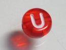 TOKO-BEADS P008-7-U Alphabet (U) 7mm P008-7-U アルファベット（U） 7mm Asian bead & African bead  Handmade,Lampeork,bead,asia,india,ethnic,parts,accessory,beads とんぼ玉,ビーズ,トンボ玉,アジア,インド,エスニック,手作り,パーツ,アクセサリー