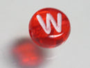 TOKO-BEADS P008-7-W Alphabet (W) 7mm P008-7-W アルファベット（W） 7mm Asian bead & African bead  Handmade,Lampeork,bead,asia,india,ethnic,parts,accessory,beads とんぼ玉,ビーズ,トンボ玉,アジア,インド,エスニック,手作り,パーツ,アクセサリー