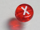TOKO-BEADS P008-7-X Alphabet (X) 7mm P008-7-X アルファベット（X） 7mm Asian bead & African bead  Handmade,Lampeork,bead,asia,india,ethnic,parts,accessory,beads とんぼ玉,ビーズ,トンボ玉,アジア,インド,エスニック,手作り,パーツ,アクセサリー