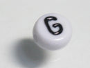 TOKO-BEADS P009-1-G Alphabet (G) 7mm P009-1-G アルファベット（G） 7mm Asian bead & African bead  Handmade,Lampeork,bead,asia,india,ethnic,parts,accessory,beads とんぼ玉,ビーズ,トンボ玉,アジア,インド,エスニック,手作り,パーツ,アクセサリー