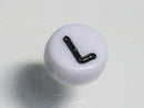 TOKO-BEADS P009-1-L Alphabet (L) 7mm P009-1-L アルファベット（L） 7mm Asian bead & African bead  Handmade,Lampeork,bead,asia,india,ethnic,parts,accessory,beads とんぼ玉,ビーズ,トンボ玉,アジア,インド,エスニック,手作り,パーツ,アクセサリー