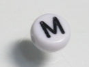 TOKO-BEADS P009-1-M Alphabet (M) 7mm P009-1-M アルファベット（M） 7mm Asian bead & African bead  Handmade,Lampeork,bead,asia,india,ethnic,parts,accessory,beads とんぼ玉,ビーズ,トンボ玉,アジア,インド,エスニック,手作り,パーツ,アクセサリー