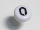 TOKO-BEADS P009-1-O Alphabet (O) 7mm P009-1-O アルファベット（O） 7mm Asian bead & African bead  Handmade,Lampeork,bead,asia,india,ethnic,parts,accessory,beads とんぼ玉,ビーズ,トンボ玉,アジア,インド,エスニック,手作り,パーツ,アクセサリー
