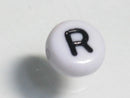 TOKO-BEADS P009-1-R Alphabet (R) 7mm P009-1-R アルファベット（R） 7mm Asian bead & African bead  Handmade,Lampeork,bead,asia,india,ethnic,parts,accessory,beads とんぼ玉,ビーズ,トンボ玉,アジア,インド,エスニック,手作り,パーツ,アクセサリー