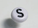 TOKO-BEADS P009-1-S Alphabet (S) 7mm P009-1-S アルファベット（S） 7mm Asian bead & African bead  Handmade,Lampeork,bead,asia,india,ethnic,parts,accessory,beads とんぼ玉,ビーズ,トンボ玉,アジア,インド,エスニック,手作り,パーツ,アクセサリー