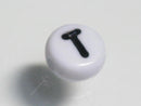 TOKO-BEADS P009-1-T Alphabet (T) 7mm P009-1-T アルファベット（T） 7mm Asian bead & African bead  Handmade,Lampeork,bead,asia,india,ethnic,parts,accessory,beads とんぼ玉,ビーズ,トンボ玉,アジア,インド,エスニック,手作り,パーツ,アクセサリー