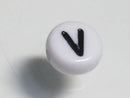 TOKO-BEADS P009-1-V Alphabet (V) 7mm P009-1-V アルファベット（V） 7mm Asian bead & African bead  Handmade,Lampeork,bead,asia,india,ethnic,parts,accessory,beads とんぼ玉,ビーズ,トンボ玉,アジア,インド,エスニック,手作り,パーツ,アクセサリー