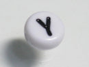 TOKO-BEADS P009-1-Y Alphabet (Y) 7mm P009-1-Y アルファベット（Y） 7mm Asian bead & African bead  Handmade,Lampeork,bead,asia,india,ethnic,parts,accessory,beads とんぼ玉,ビーズ,トンボ玉,アジア,インド,エスニック,手作り,パーツ,アクセサリー