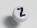 TOKO-BEADS P009-1-Z Alphabet (Z) 7mm P009-1-Z アルファベット（Z） 7mm Asian bead & African bead  Handmade,Lampeork,bead,asia,india,ethnic,parts,accessory,beads とんぼ玉,ビーズ,トンボ玉,アジア,インド,エスニック,手作り,パーツ,アクセサリー