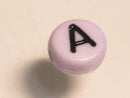 TOKO-BEADS P009-2-A Alphabet (A) 7mm P009-2-A アルファベット（A） 7mm Asian bead & African bead  Handmade,Lampeork,bead,asia,india,ethnic,parts,accessory,beads とんぼ玉,ビーズ,トンボ玉,アジア,インド,エスニック,手作り,パーツ,アクセサリー