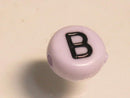 TOKO-BEADS P009-2-B Alphabet (B) 7mm P009-2-B アルファベット（B） 7mm Asian bead & African bead  Handmade,Lampeork,bead,asia,india,ethnic,parts,accessory,beads とんぼ玉,ビーズ,トンボ玉,アジア,インド,エスニック,手作り,パーツ,アクセサリー
