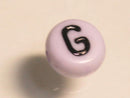 TOKO-BEADS P009-2-G Alphabet (G) 7mm P009-2-G アルファベット（G） 7mm Asian bead & African bead  Handmade,Lampeork,bead,asia,india,ethnic,parts,accessory,beads とんぼ玉,ビーズ,トンボ玉,アジア,インド,エスニック,手作り,パーツ,アクセサリー
