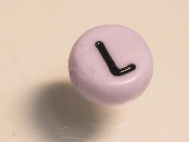 TOKO-BEADS P009-2-L Alphabet (L) 7mm P009-2-L アルファベット（L） 7mm Asian bead & African bead  Handmade,Lampeork,bead,asia,india,ethnic,parts,accessory,beads とんぼ玉,ビーズ,トンボ玉,アジア,インド,エスニック,手作り,パーツ,アクセサリー