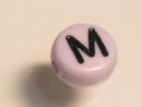 TOKO-BEADS P009-2-M Alphabet (M) 7mm P009-2-M アルファベット（M） 7mm Asian bead & African bead  Handmade,Lampeork,bead,asia,india,ethnic,parts,accessory,beads とんぼ玉,ビーズ,トンボ玉,アジア,インド,エスニック,手作り,パーツ,アクセサリー