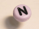 TOKO-BEADS P009-2-N Alphabet (N) 7mm P009-2-N アルファベット（N） 7mm Asian bead & African bead  Handmade,Lampeork,bead,asia,india,ethnic,parts,accessory,beads とんぼ玉,ビーズ,トンボ玉,アジア,インド,エスニック,手作り,パーツ,アクセサリー