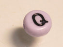 TOKO-BEADS P009-2-Q Alphabet (Q) 7mm P009-2-Q アルファベット（Q） 7mm Asian bead & African bead  Handmade,Lampeork,bead,asia,india,ethnic,parts,accessory,beads とんぼ玉,ビーズ,トンボ玉,アジア,インド,エスニック,手作り,パーツ,アクセサリー