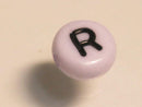 TOKO-BEADS P009-2-R Alphabet (R) 7mm P009-2-R アルファベット（R） 7mm Asian bead & African bead  Handmade,Lampeork,bead,asia,india,ethnic,parts,accessory,beads とんぼ玉,ビーズ,トンボ玉,アジア,インド,エスニック,手作り,パーツ,アクセサリー