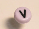TOKO-BEADS P009-2-V Alphabet (V) 7mm P009-2-V アルファベット（V） 7mm Asian bead & African bead  Handmade,Lampeork,bead,asia,india,ethnic,parts,accessory,beads とんぼ玉,ビーズ,トンボ玉,アジア,インド,エスニック,手作り,パーツ,アクセサリー