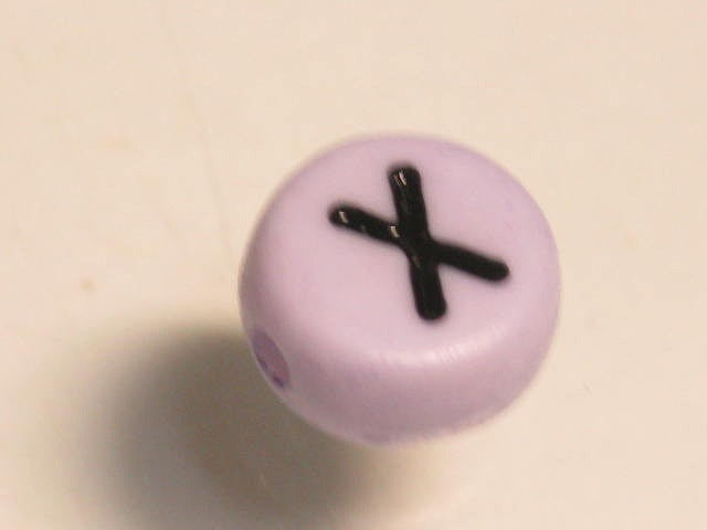 TOKO-BEADS P009-2-X Alphabet (X) 7mm P009-2-X アルファベット（X） 7mm Asian bead & African bead  Handmade,Lampeork,bead,asia,india,ethnic,parts,accessory,beads とんぼ玉,ビーズ,トンボ玉,アジア,インド,エスニック,手作り,パーツ,アクセサリー