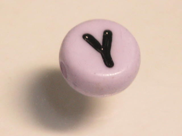 TOKO-BEADS P009-2-Y Alphabet (Y) 7mm P009-2-Y アルファベット（Y） 7mm Asian bead & African bead  Handmade,Lampeork,bead,asia,india,ethnic,parts,accessory,beads とんぼ玉,ビーズ,トンボ玉,アジア,インド,エスニック,手作り,パーツ,アクセサリー
