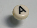 TOKO-BEADS P009-3-A Alphabet (A) 7mm P009-3-A アルファベット（A） 7mm Asian bead & African bead  Handmade,Lampeork,bead,asia,india,ethnic,parts,accessory,beads とんぼ玉,ビーズ,トンボ玉,アジア,インド,エスニック,手作り,パーツ,アクセサリー
