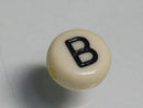 TOKO-BEADS P009-3-B Alphabet (B) 7mm P009-3-B アルファベット（B） 7mm Asian bead & African bead  Handmade,Lampeork,bead,asia,india,ethnic,parts,accessory,beads とんぼ玉,ビーズ,トンボ玉,アジア,インド,エスニック,手作り,パーツ,アクセサリー