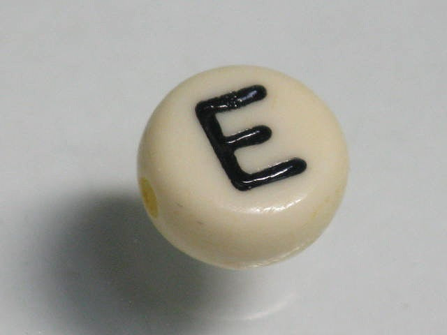 TOKO-BEADS P009-3-E Alphabet (E) 7mm P009-3-E アルファベット（E） 7mm Asian bead & African bead  Handmade,Lampeork,bead,asia,india,ethnic,parts,accessory,beads とんぼ玉,ビーズ,トンボ玉,アジア,インド,エスニック,手作り,パーツ,アクセサリー