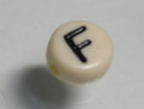 TOKO-BEADS P009-3-F Alphabet (F) 7mm P009-3-F アルファベット（F） 7mm Asian bead & African bead  Handmade,Lampeork,bead,asia,india,ethnic,parts,accessory,beads とんぼ玉,ビーズ,トンボ玉,アジア,インド,エスニック,手作り,パーツ,アクセサリー