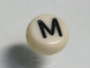 TOKO-BEADS P009-3-M Alphabet (M) 7mm P009-3-M アルファベット（M） 7mm Asian bead & African bead  Handmade,Lampeork,bead,asia,india,ethnic,parts,accessory,beads とんぼ玉,ビーズ,トンボ玉,アジア,インド,エスニック,手作り,パーツ,アクセサリー
