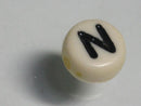 TOKO-BEADS P009-3-N Alphabet (N) 7mm P009-3-N アルファベット（N） 7mm Asian bead & African bead  Handmade,Lampeork,bead,asia,india,ethnic,parts,accessory,beads とんぼ玉,ビーズ,トンボ玉,アジア,インド,エスニック,手作り,パーツ,アクセサリー