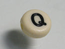 TOKO-BEADS P009-3-Q Alphabet (Q) 7mm P009-3-Q アルファベット（Q） 7mm Asian bead & African bead  Handmade,Lampeork,bead,asia,india,ethnic,parts,accessory,beads とんぼ玉,ビーズ,トンボ玉,アジア,インド,エスニック,手作り,パーツ,アクセサリー