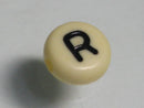 TOKO-BEADS P009-3-R Alphabet (R) 7mm P009-3-R アルファベット（R） 7mm Asian bead & African bead  Handmade,Lampeork,bead,asia,india,ethnic,parts,accessory,beads とんぼ玉,ビーズ,トンボ玉,アジア,インド,エスニック,手作り,パーツ,アクセサリー