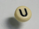 TOKO-BEADS P009-3-U Alphabet (U) 7mm P009-3-U アルファベット（U） 7mm Asian bead & African bead  Handmade,Lampeork,bead,asia,india,ethnic,parts,accessory,beads とんぼ玉,ビーズ,トンボ玉,アジア,インド,エスニック,手作り,パーツ,アクセサリー