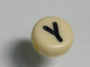 TOKO-BEADS P009-3-Y Alphabet (Y) 7mm P009-3-Y アルファベット（Y） 7mm Asian bead & African bead  Handmade,Lampeork,bead,asia,india,ethnic,parts,accessory,beads とんぼ玉,ビーズ,トンボ玉,アジア,インド,エスニック,手作り,パーツ,アクセサリー