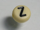TOKO-BEADS P009-3-Z Alphabet (Z) 7mm P009-3-Z アルファベット（Z） 7mm Asian bead & African bead  Handmade,Lampeork,bead,asia,india,ethnic,parts,accessory,beads とんぼ玉,ビーズ,トンボ玉,アジア,インド,エスニック,手作り,パーツ,アクセサリー