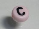 TOKO-BEADS P009-4-C Alphabet (C) 7mm P009-4-C アルファベット（C） 7mm Asian bead & African bead  Handmade,Lampeork,bead,asia,india,ethnic,parts,accessory,beads とんぼ玉,ビーズ,トンボ玉,アジア,インド,エスニック,手作り,パーツ,アクセサリー