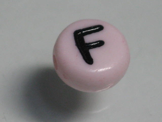 TOKO-BEADS P009-4-F Alphabet (F) 7mm P009-4-F アルファベット（F） 7mm Asian bead & African bead  Handmade,Lampeork,bead,asia,india,ethnic,parts,accessory,beads とんぼ玉,ビーズ,トンボ玉,アジア,インド,エスニック,手作り,パーツ,アクセサリー