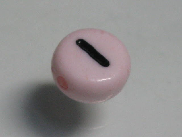 TOKO-BEADS P009-4-I Alphabet (I) 7mm P009-4-I アルファベット（I） 7mm Asian bead & African bead  Handmade,Lampeork,bead,asia,india,ethnic,parts,accessory,beads とんぼ玉,ビーズ,トンボ玉,アジア,インド,エスニック,手作り,パーツ,アクセサリー