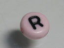 TOKO-BEADS P009-4-R Alphabet (R) 7mm P009-4-R アルファベット（R） 7mm Asian bead & African bead  Handmade,Lampeork,bead,asia,india,ethnic,parts,accessory,beads とんぼ玉,ビーズ,トンボ玉,アジア,インド,エスニック,手作り,パーツ,アクセサリー